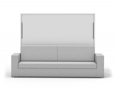Cama abatible horizontal con sofá canapé