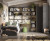 Habitación con compacta con nido elevable, escritorio con estanterías y armario de rincón